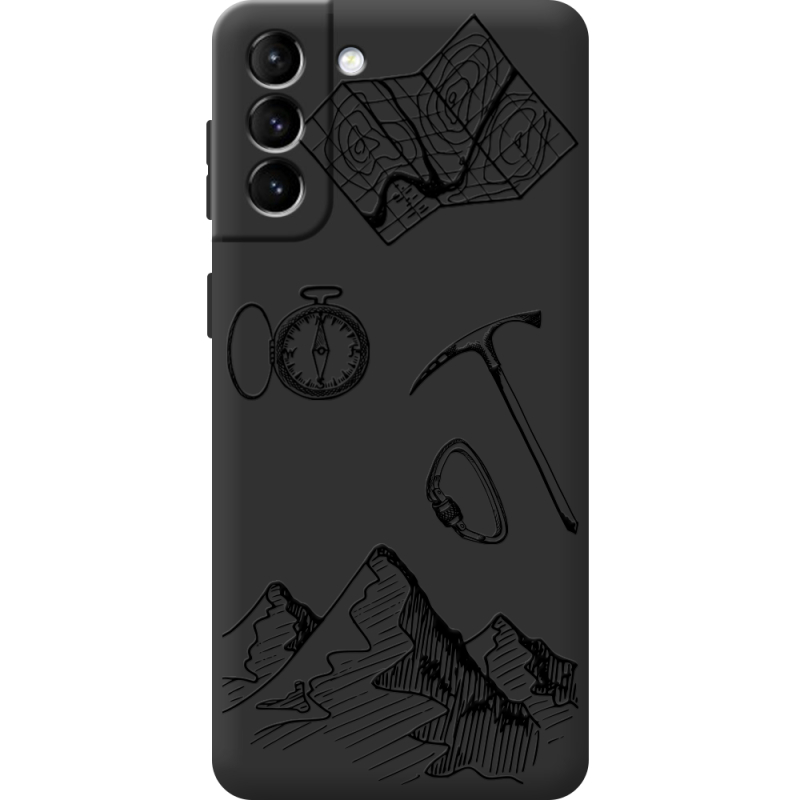 Черный чехол BoxFace Samsung Galaxy S21 FE (G990) Mountains