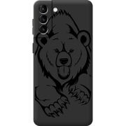 Черный чехол BoxFace Samsung Galaxy S21 FE (G990) Grizzly Bear