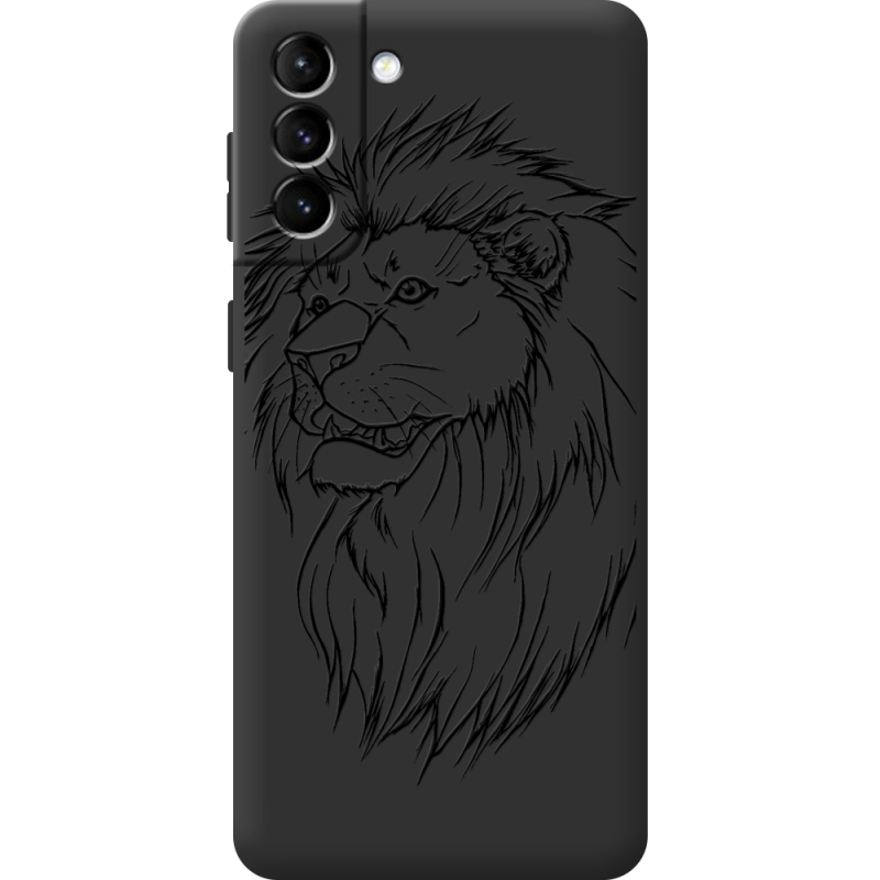 Черный чехол BoxFace Samsung Galaxy S21 FE (G990) Lion