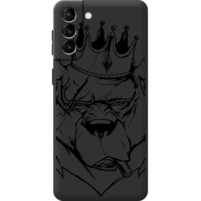 Черный чехол BoxFace Samsung Galaxy S21 FE (G990) Bear King