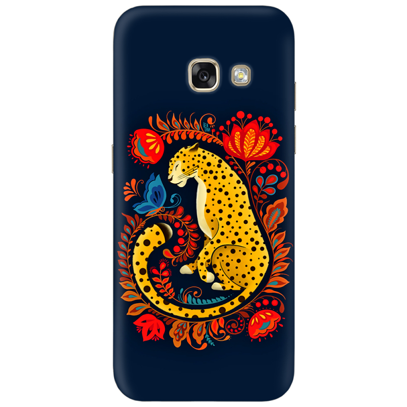 Чехол Uprint Samsung A320 Galaxy A3 2017 Petrykivka Leopard