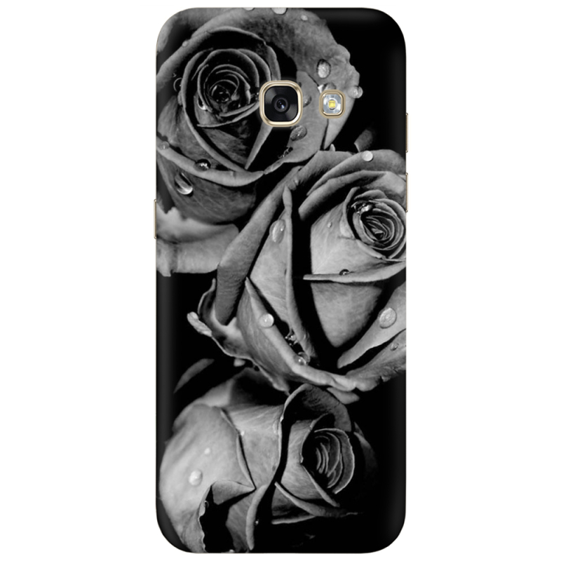 Чехол Uprint Samsung A320 Galaxy A3 2017 Black and White Roses