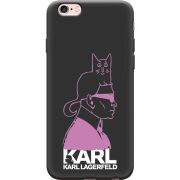 Черный чехол Uprint Apple iPhone 6 Plus / 6S Plus Pink Karl