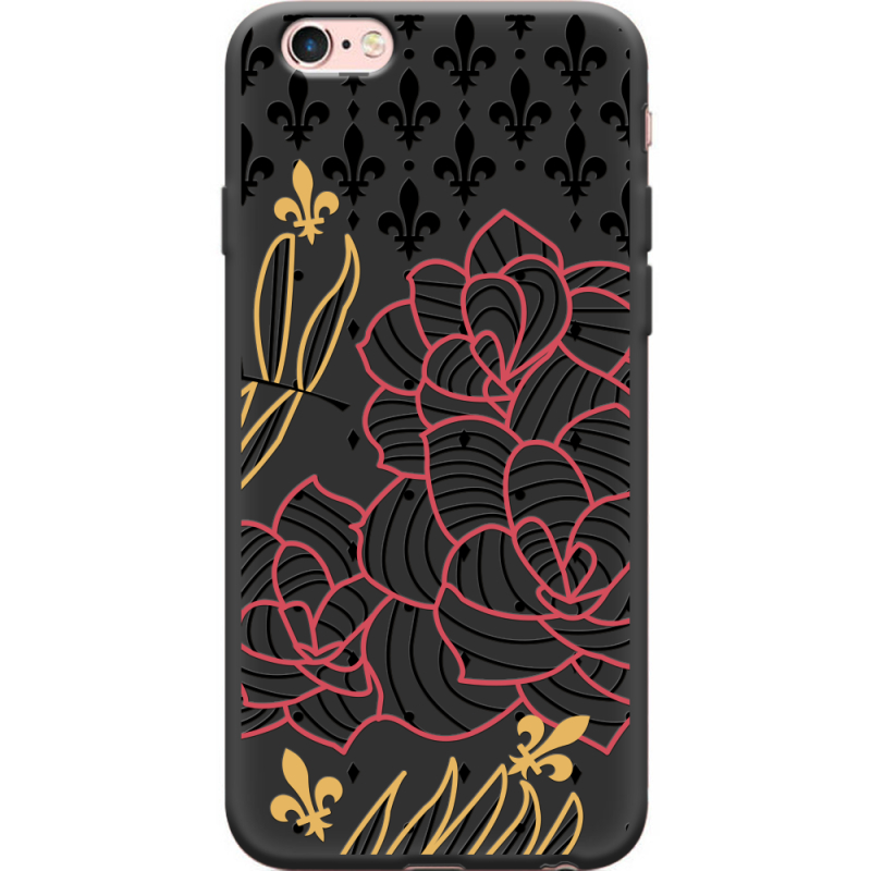 Черный чехол Uprint Apple iPhone 6 Plus / 6S Plus FranceFlowers