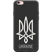 Черный чехол Uprint Apple iPhone 6 Plus / 6S Plus Тризуб монограмма ukraine