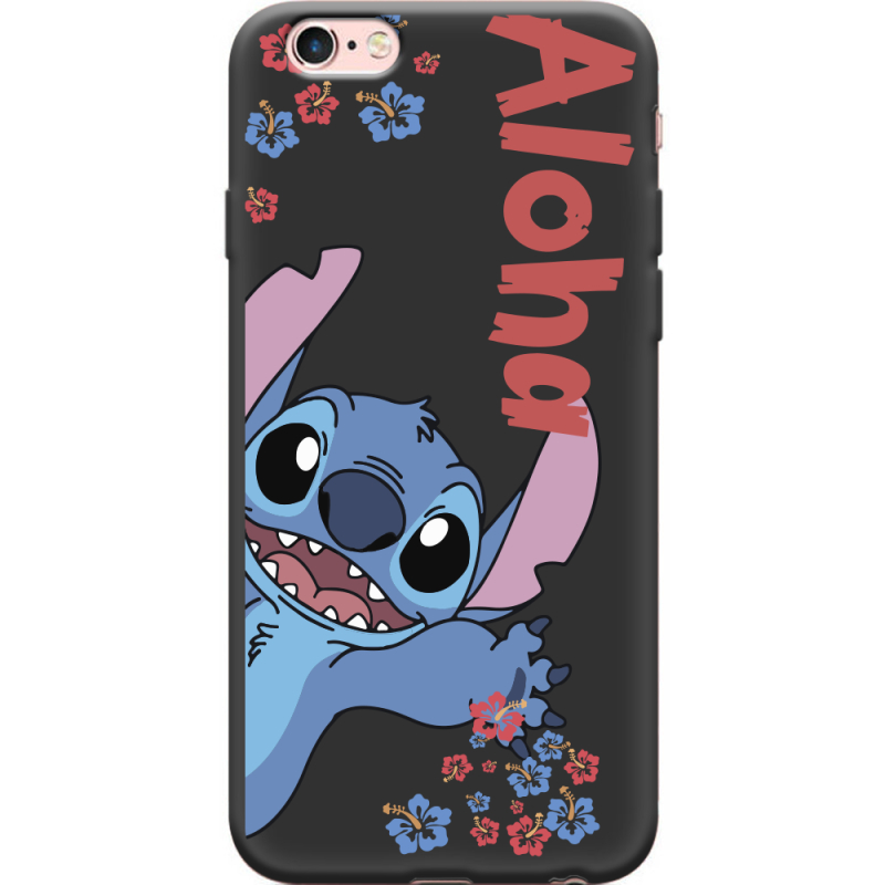 Черный чехол Uprint Apple iPhone 6 Plus / 6S Plus Гавайський друг Stich