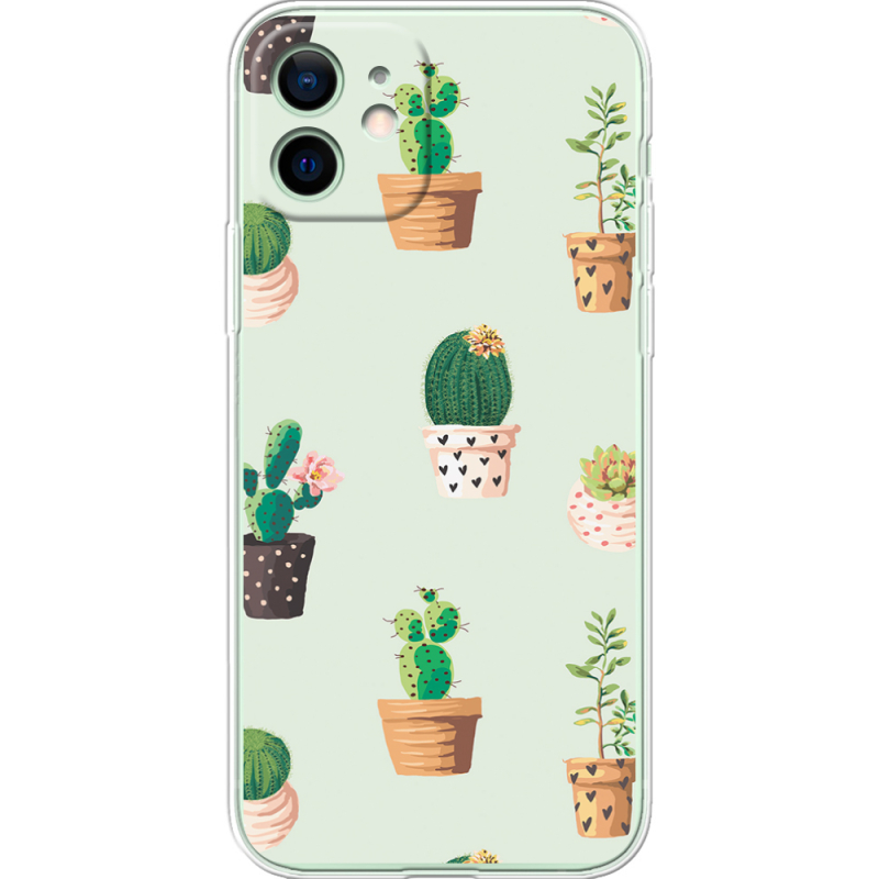 Чехол BoxFace Apple iPhone 12 L-green Cacti