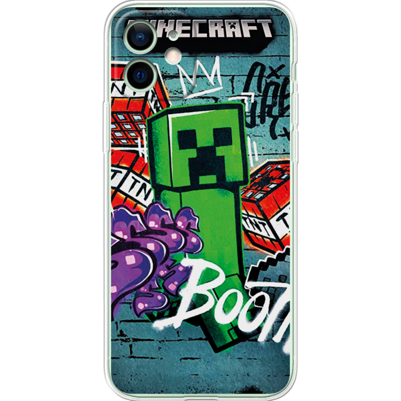 Чехол BoxFace Apple iPhone 12 Minecraft Graffiti