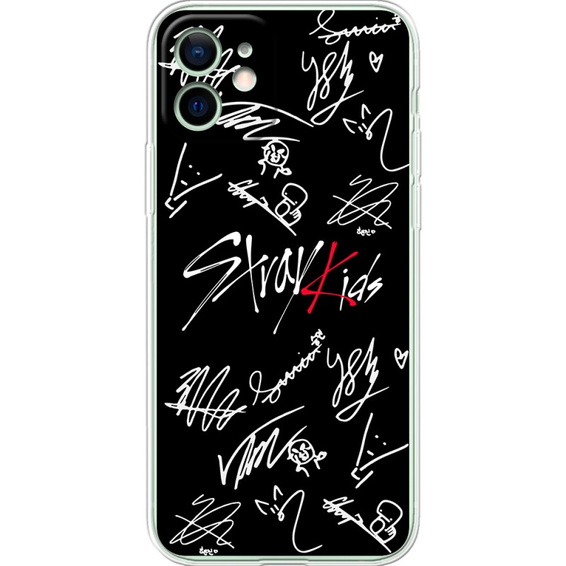 Чехол BoxFace Apple iPhone 12 Stray Kids автограф