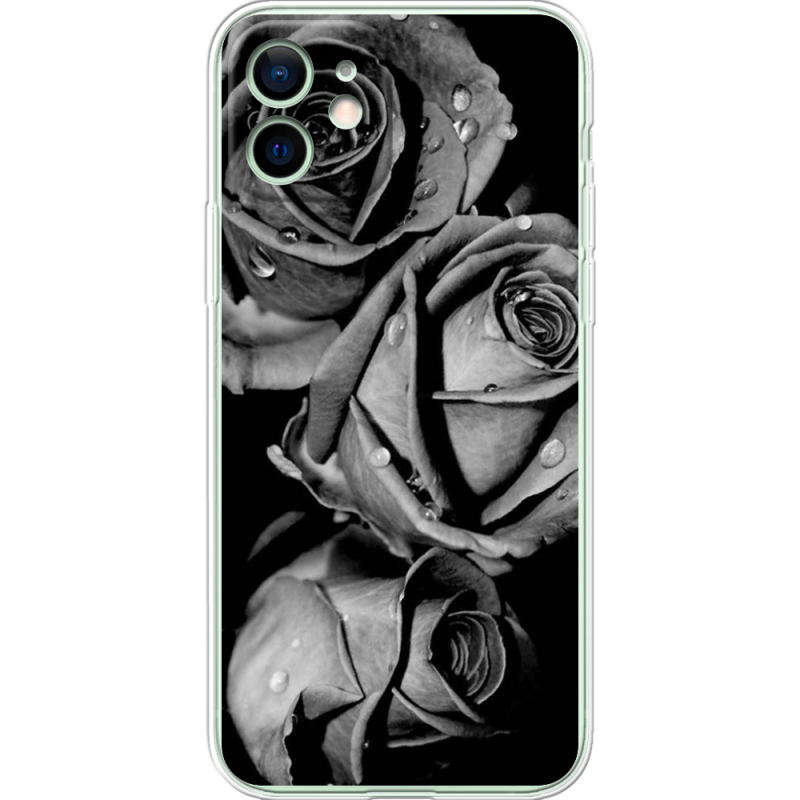 Чехол BoxFace Apple iPhone 12 Black and White Roses