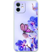 Чехол BoxFace Apple iPhone 12 Orchids and Butterflies