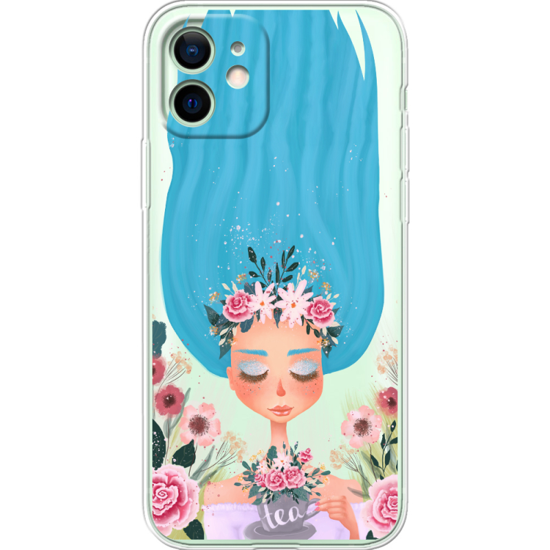 Прозрачный чехол BoxFace Apple iPhone 12 Blue Hair