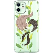 Прозрачный чехол BoxFace Apple iPhone 12 Cute Mermaid