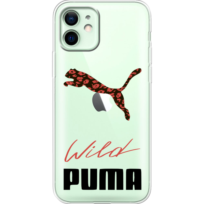 Прозрачный чехол BoxFace Apple iPhone 12 Wild Cat