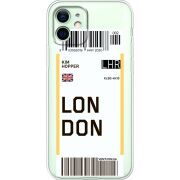 Прозрачный чехол BoxFace Apple iPhone 12 Ticket London