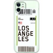 Прозрачный чехол BoxFace Apple iPhone 12 Ticket Los Angeles