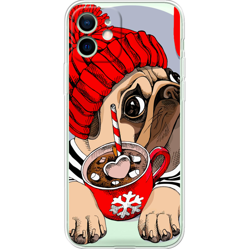 Прозрачный чехол BoxFace Apple iPhone 12 Winter Puggy