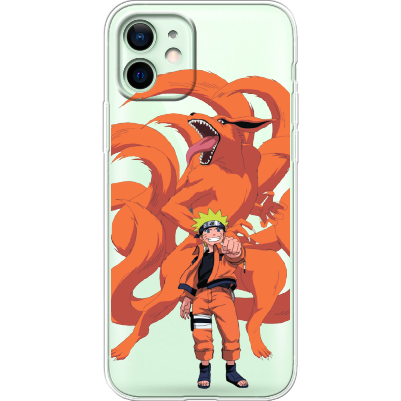 Прозрачный чехол BoxFace Apple iPhone 12 Naruto and Kurama