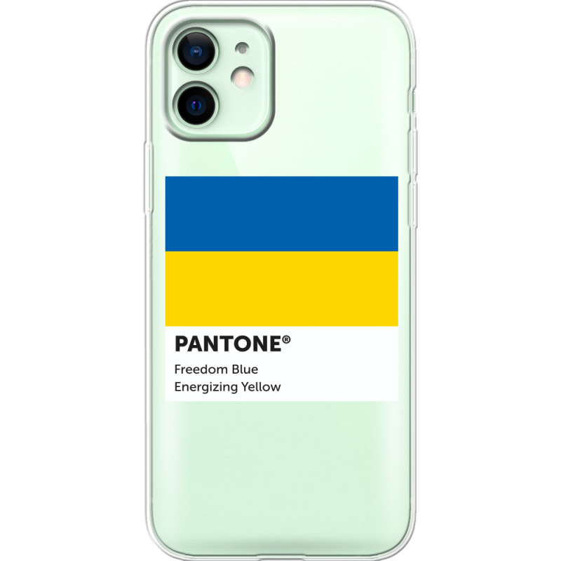 Прозрачный чехол BoxFace Apple iPhone 12 Pantone вільний синій