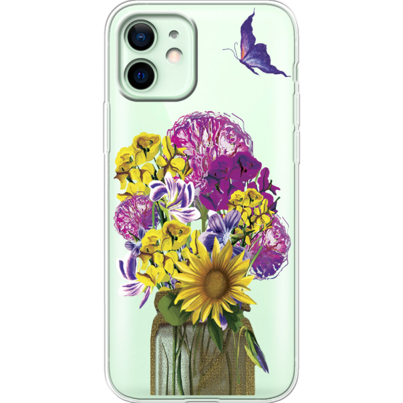 Прозрачный чехол BoxFace Apple iPhone 12 My Bouquet