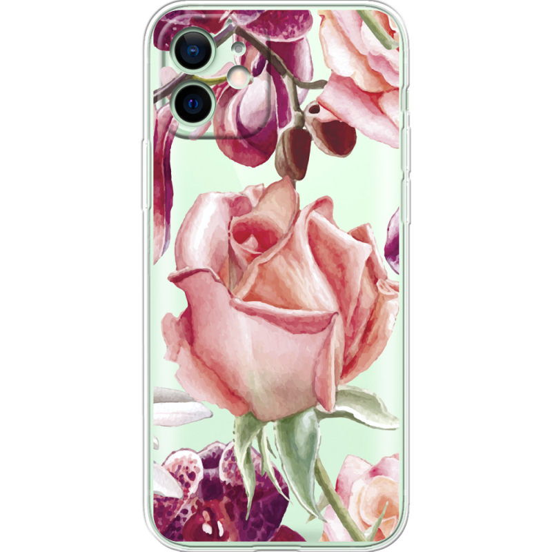 Прозрачный чехол BoxFace Apple iPhone 12 Rose