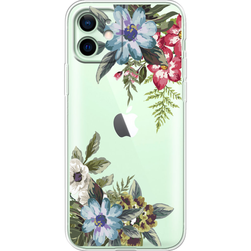 Прозрачный чехол BoxFace Apple iPhone 12 Floral