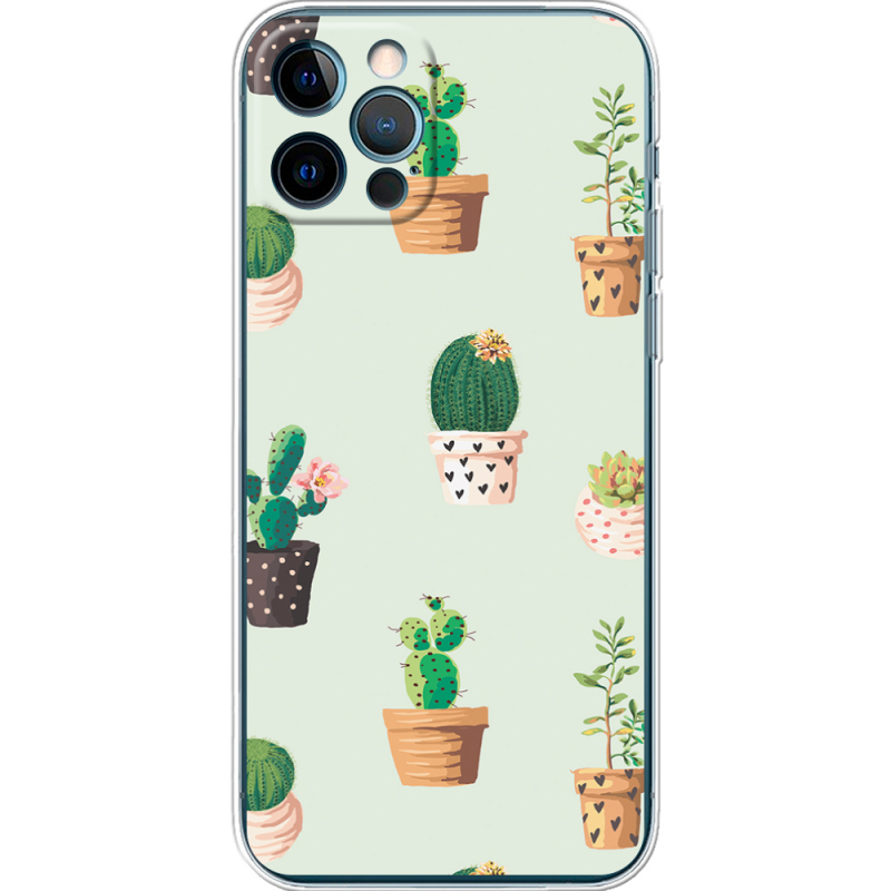 Чехол BoxFace Apple iPhone 12 Pro L-green Cacti