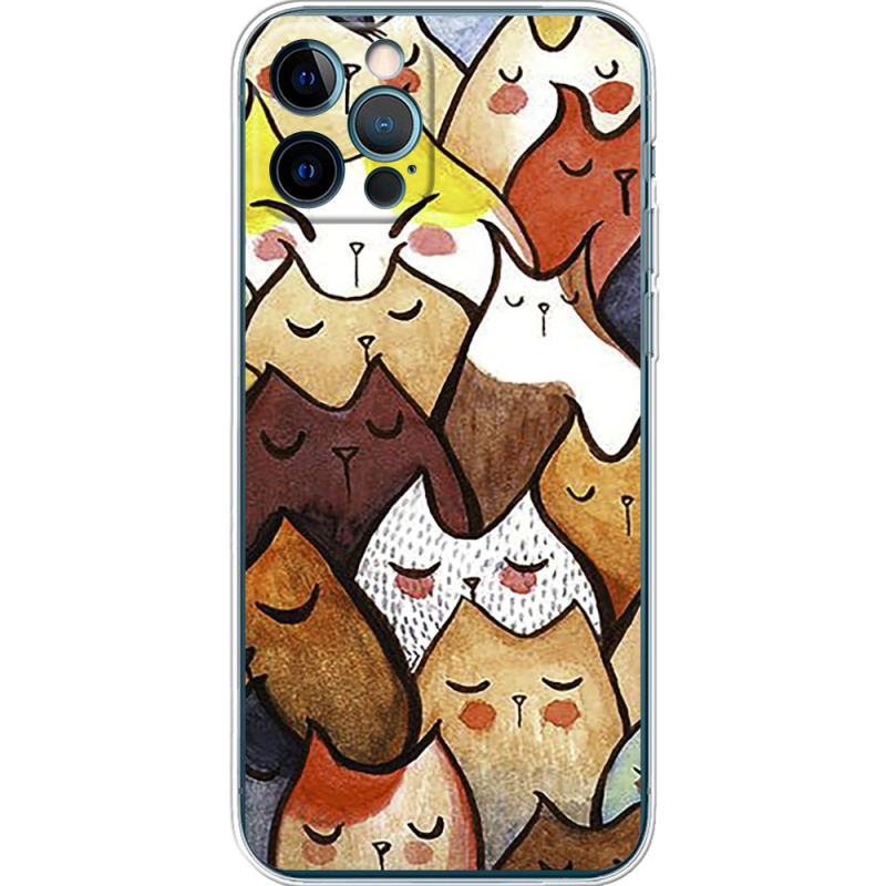 Чехол BoxFace Apple iPhone 12 Pro Sleepy Cats