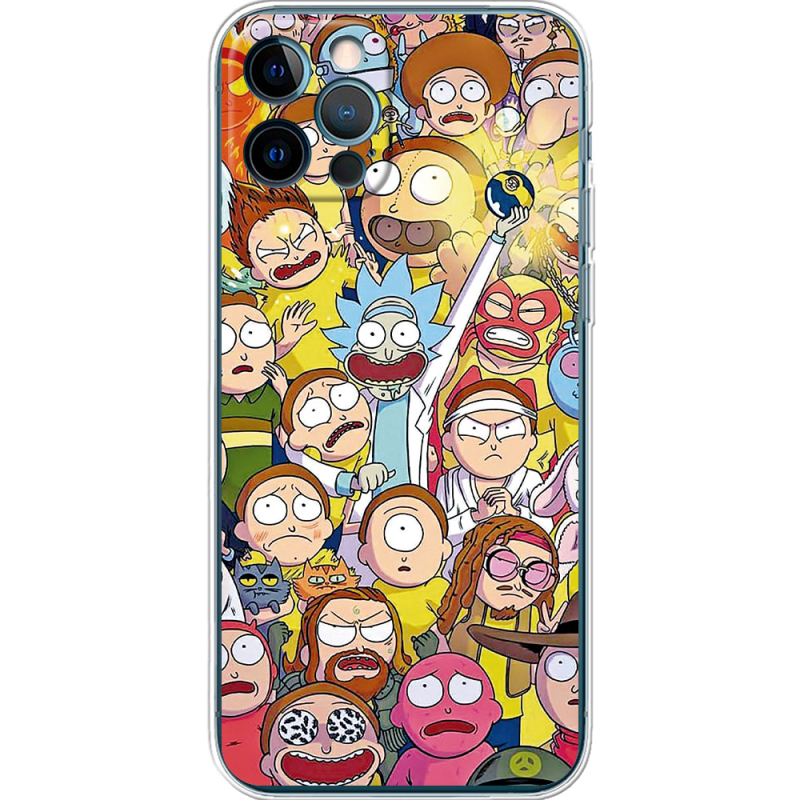 Чехол BoxFace Apple iPhone 12 Pro Rick and Morty