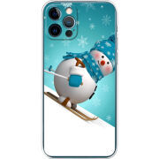 Чехол BoxFace Apple iPhone 12 Pro Skier Snowman