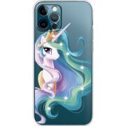 Чехол со стразами Apple iPhone 12 Pro Unicorn Queen