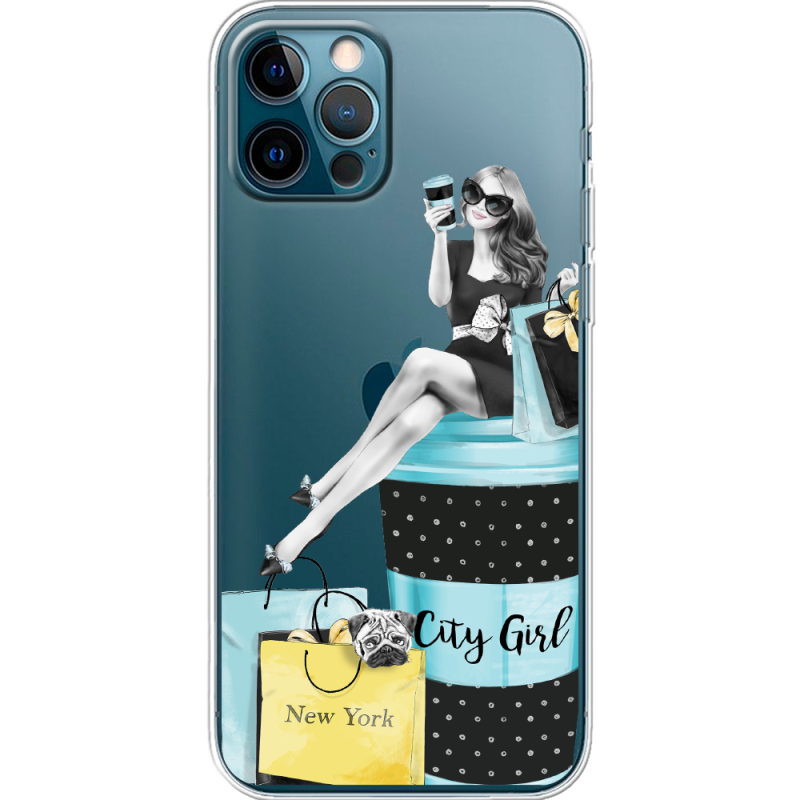 Прозрачный чехол BoxFace Apple iPhone 12 Pro City Girl