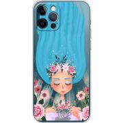 Прозрачный чехол BoxFace Apple iPhone 12 Pro Blue Hair