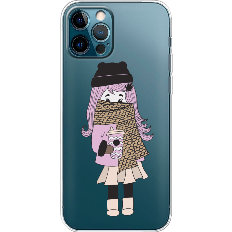 Прозрачный чехол BoxFace Apple iPhone 12 Pro Winter Morning Girl