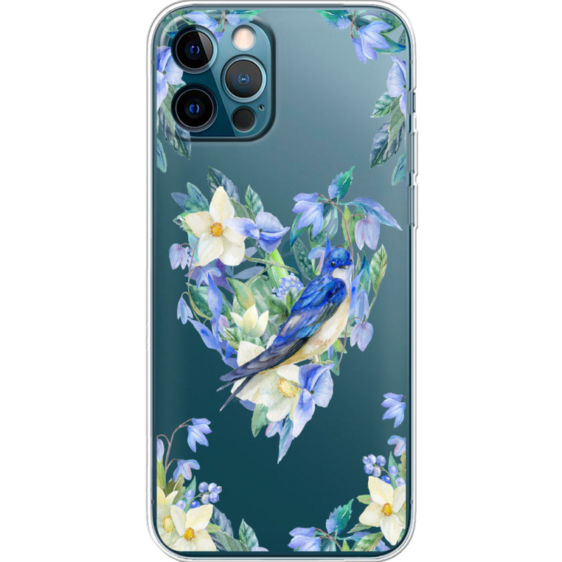 Прозрачный чехол BoxFace Apple iPhone 12 Pro Spring Bird