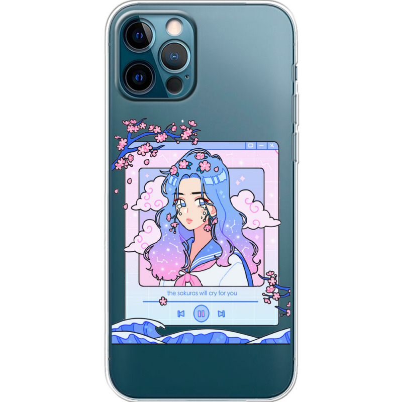 Прозрачный чехол BoxFace Apple iPhone 12 Pro The Sakuras Will Cry For You