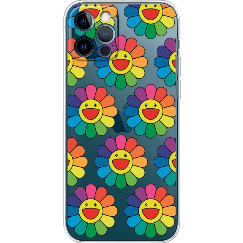 Прозрачный чехол BoxFace Apple iPhone 12 Pro Hippie Flowers