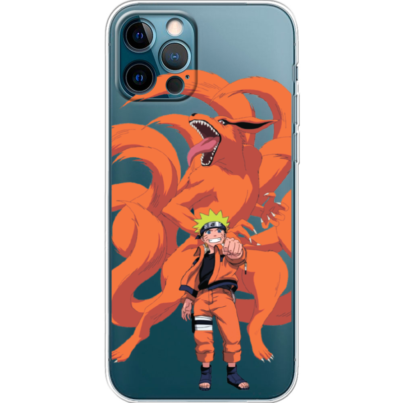 Прозрачный чехол BoxFace Apple iPhone 12 Pro Naruto and Kurama