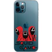 Прозрачный чехол BoxFace Apple iPhone 12 Pro siquid game люди в красном