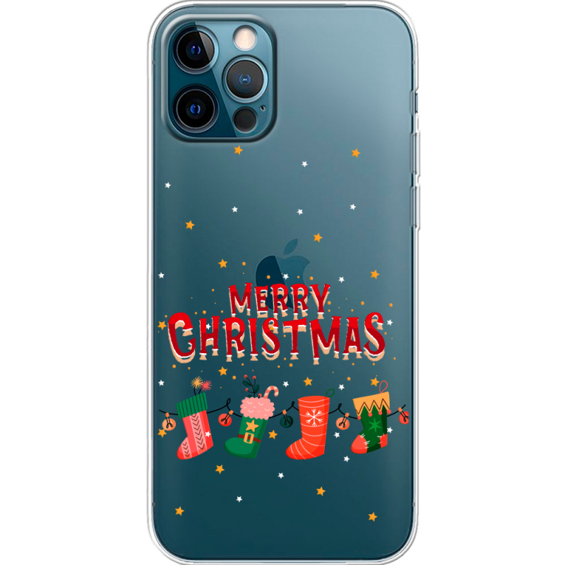 Прозрачный чехол BoxFace Apple iPhone 12 Pro Merry Christmas