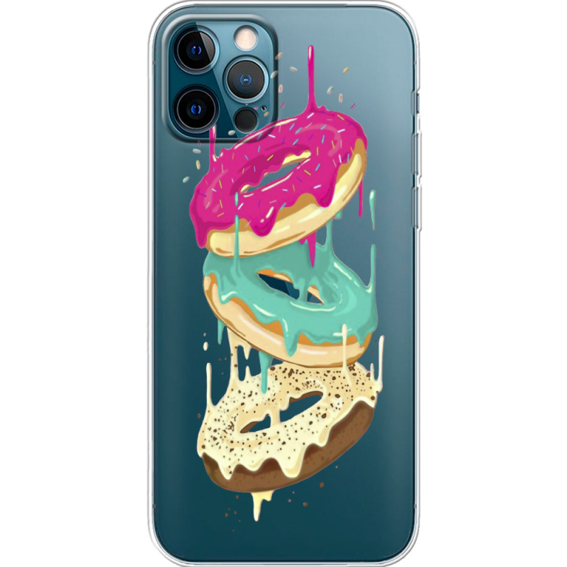 Прозрачный чехол BoxFace Apple iPhone 12 Pro Donuts