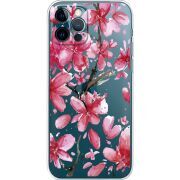 Прозрачный чехол BoxFace Apple iPhone 12 Pro Pink Magnolia