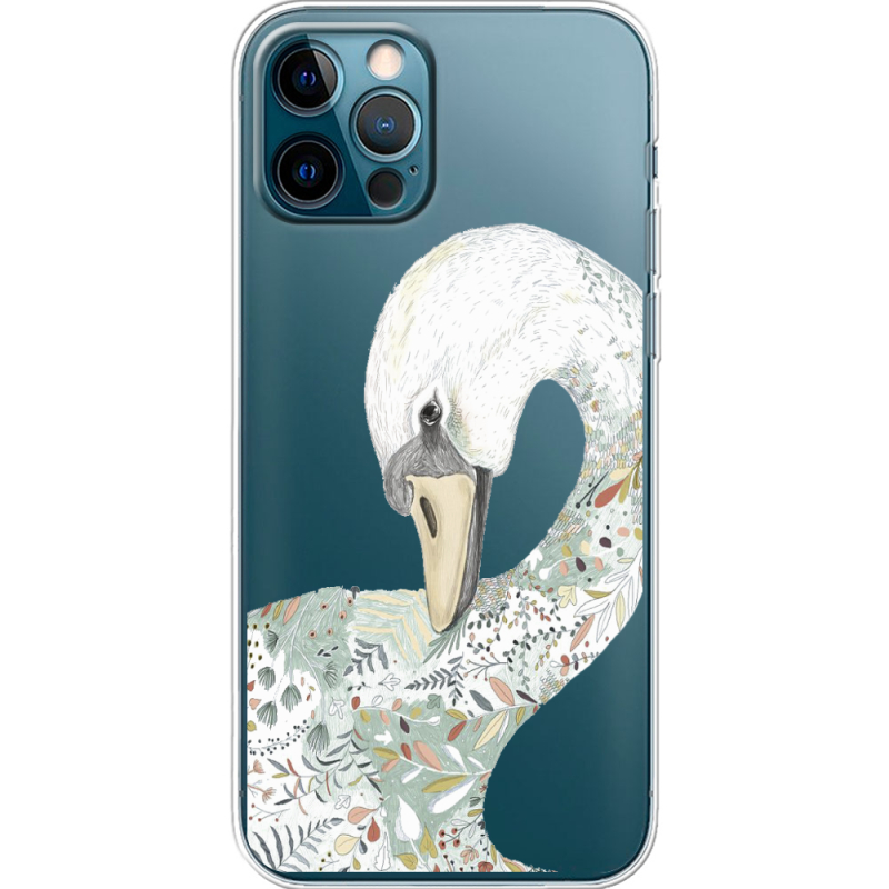 Прозрачный чехол BoxFace Apple iPhone 12 Pro Swan