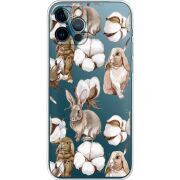 Прозрачный чехол BoxFace Apple iPhone 12 Pro Cotton and Rabbits