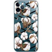 Прозрачный чехол BoxFace Apple iPhone 12 Pro Cotton flowers