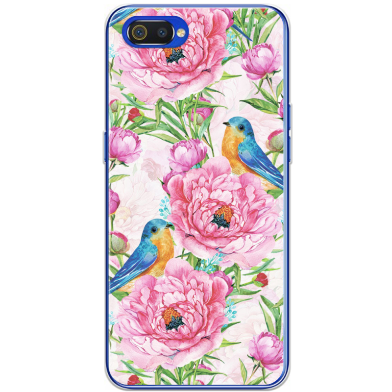 Чехол BoxFace Realme C2 Birds and Flowers