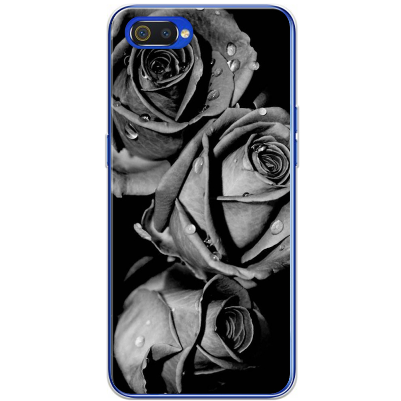 Чехол BoxFace Realme C2 Black and White Roses