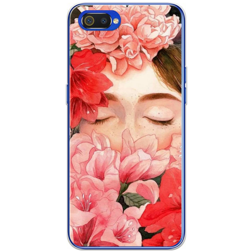 Чехол BoxFace Realme C2 Girl in Flowers