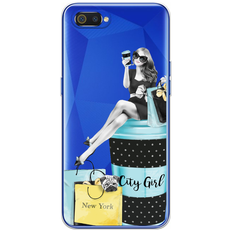 Прозрачный чехол BoxFace Realme C2 City Girl