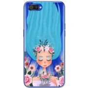 Прозрачный чехол BoxFace Realme C2 Blue Hair